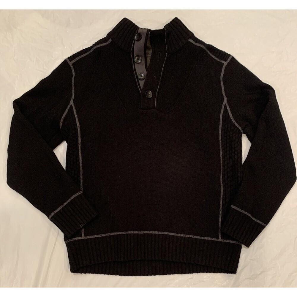NEXT 100% Lambs Wool Men’s Black Knit Sweater Size L
